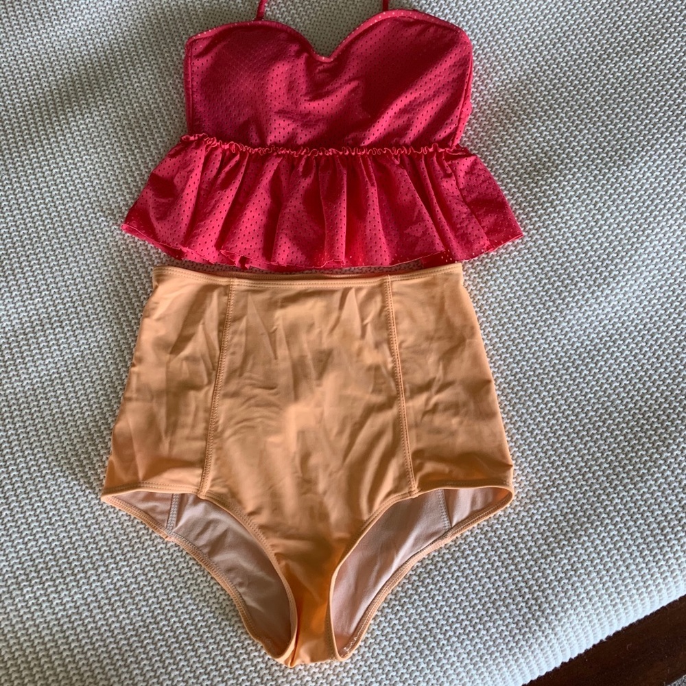 Kortni Jeane KJ Swimmer Bottoms Creamsicle Orange